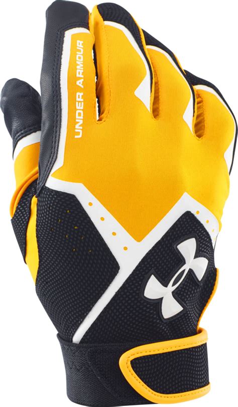 Under armour batting gloves - We built this batting glove to handle hour after hour...after hour...in the batting cage. The special synthetic palm is more durable than traditional leather, ...